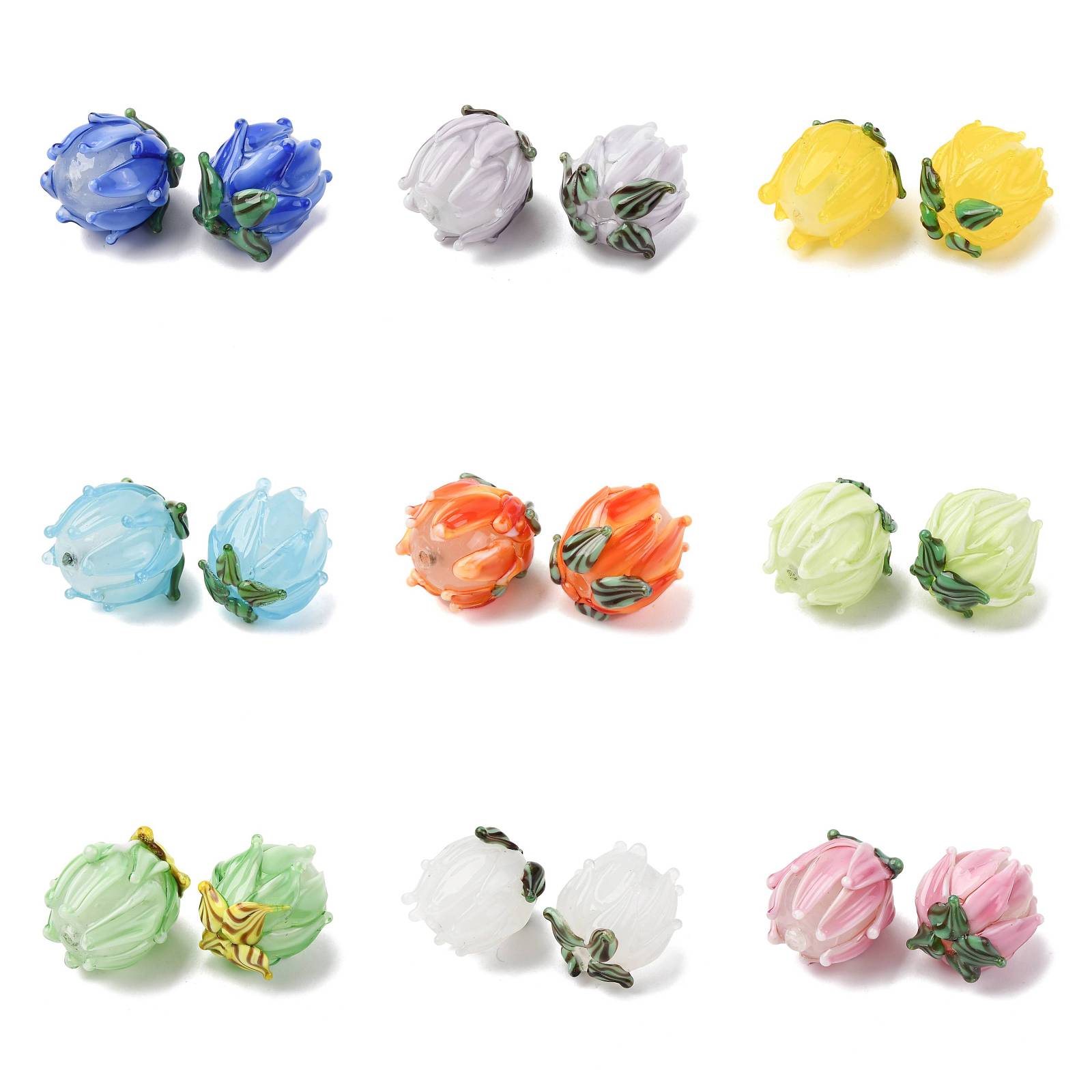 Embellishment Crafts - 20 piezas de cuentas de tulipán