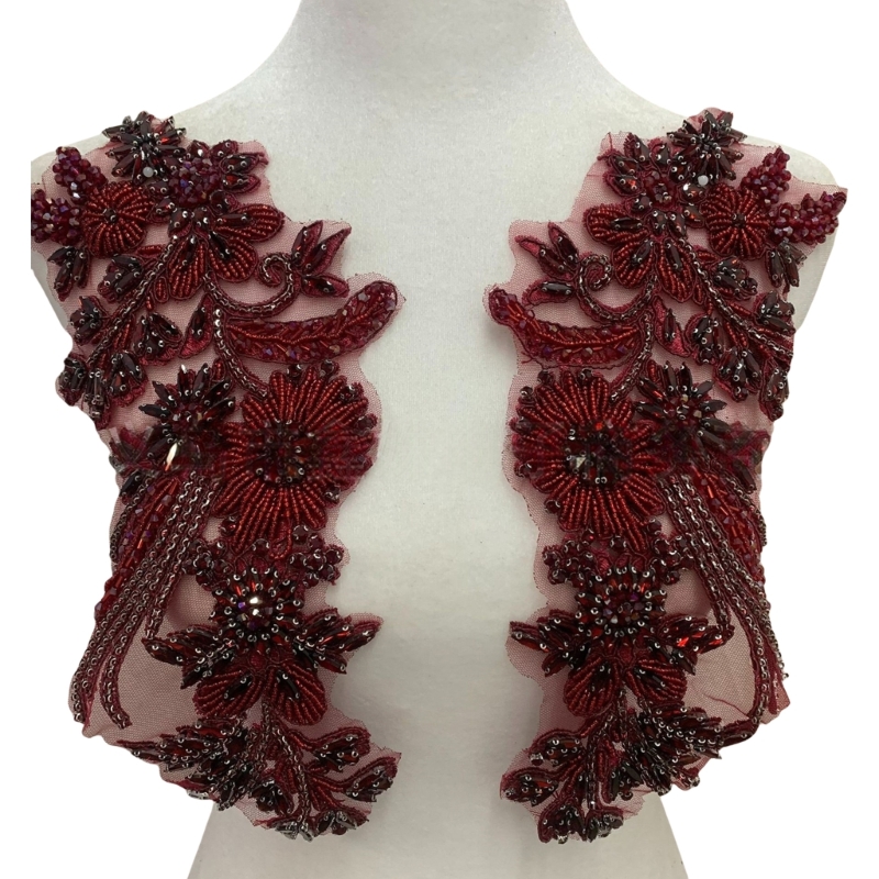 Applique Patch Flower - 49MC cuentas bordadas apliques trigo accesorio
