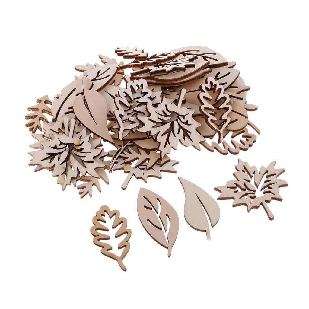 Christmas Craft Embellishment - Adornos de hojas de madera para