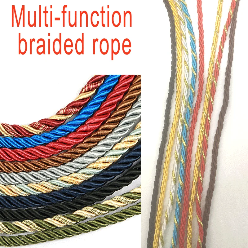 Cord Trim Twisted - Cuerda trenzada de 3mm y 10m,