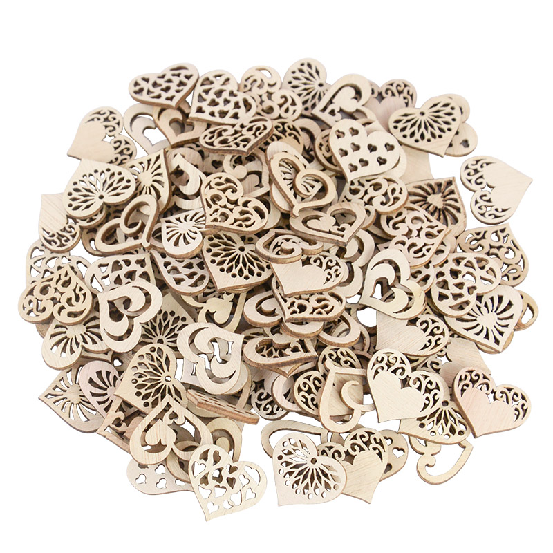 Embellishments For Scrapbooking - 50/100 Uds. Patrón de corazón ahuecado