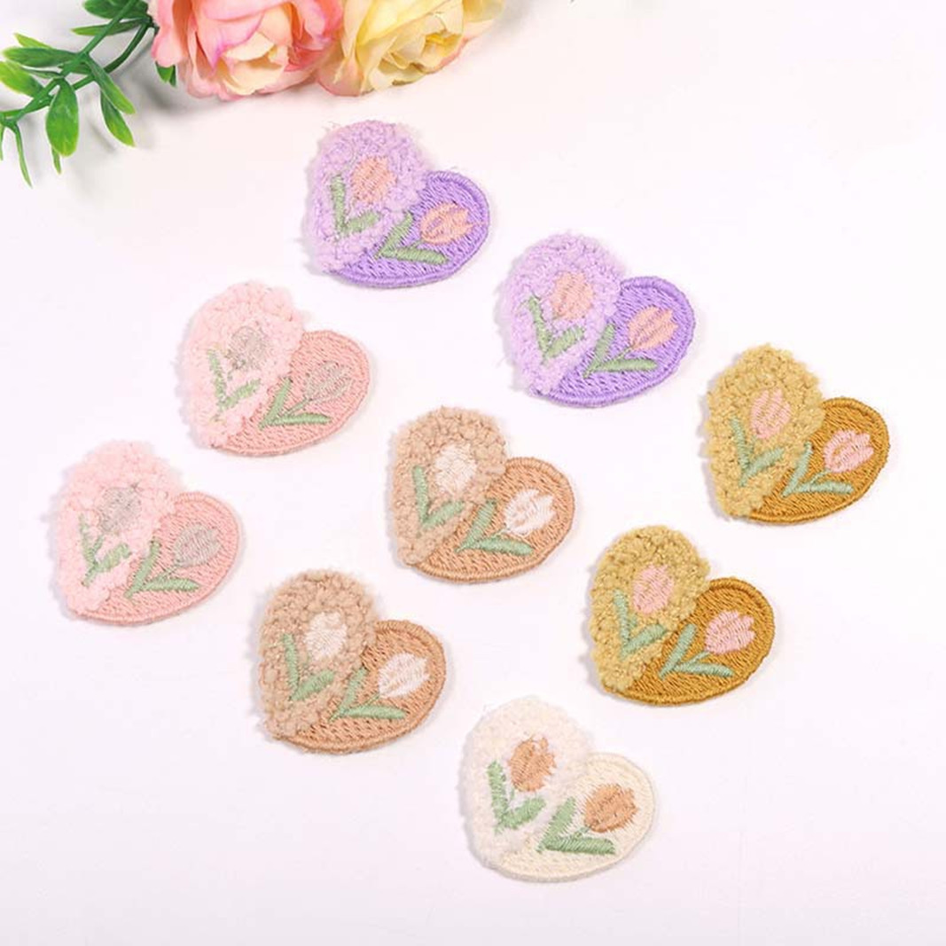 Applique Patch Flower - Apliques de flores de amor de