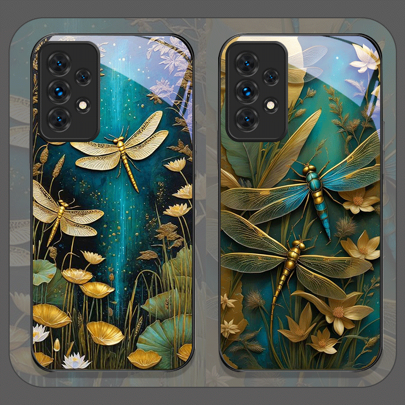 Embroidery Embellishments - Funda de teléfono de cristal templado