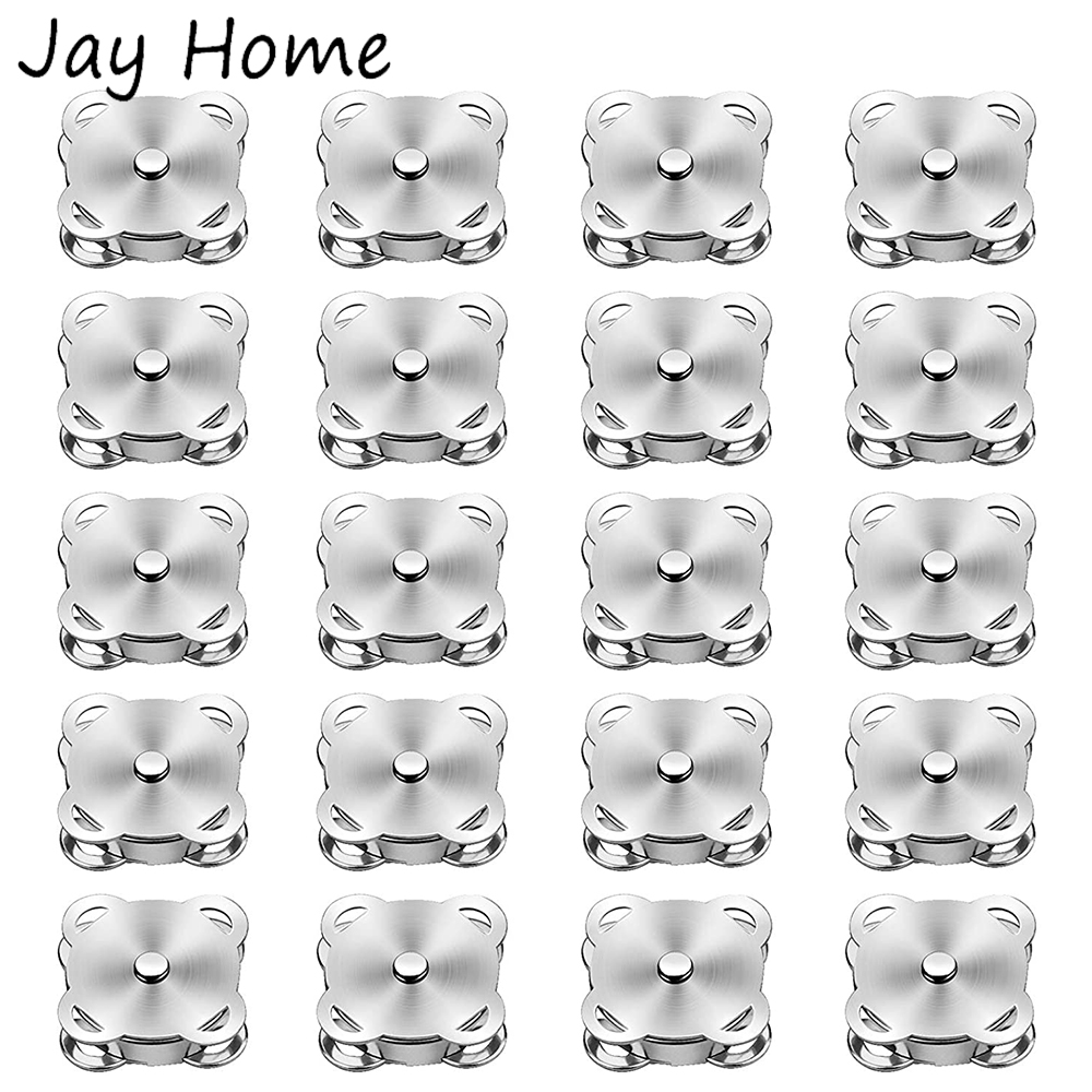 Iron On Stud Set - 20 juegos de botones magnéticos, broches