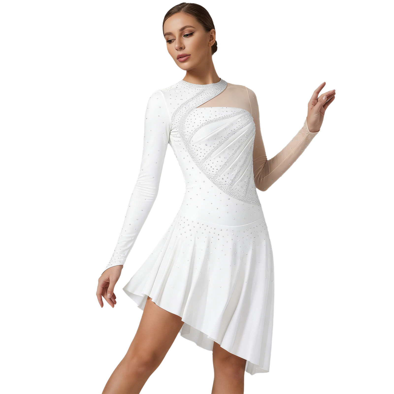 Rhinestone Banding Trim - Traje de Ballet para Mujer, Danza