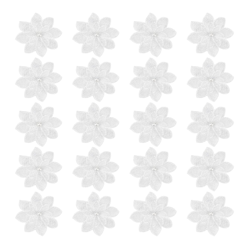 Applique Patch Flower - Paquete 20 parches decorativos bordados flores