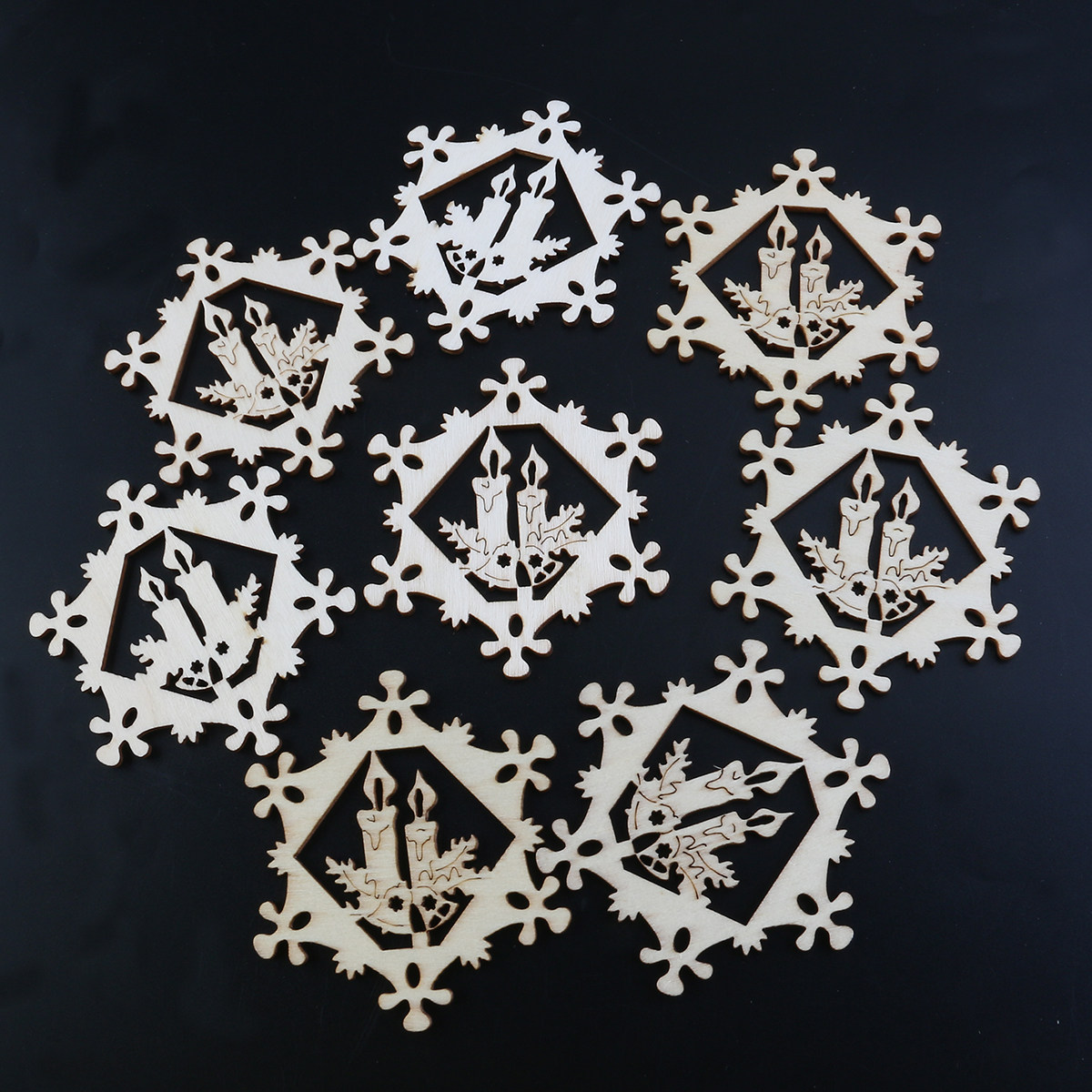 Christmas Craft Embellishment - 10 piezas de adornos navideños de
