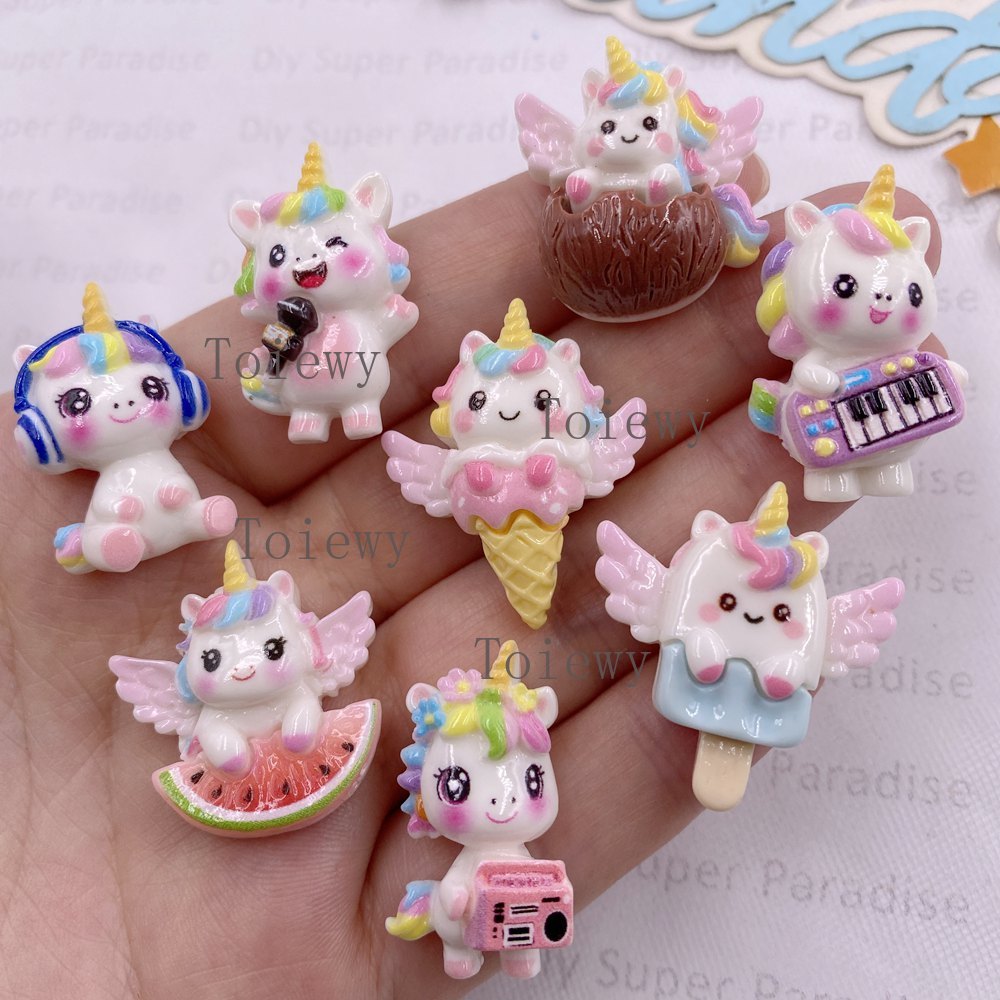 Christmas Craft Embellishment - 10 piezas de figuras de resina