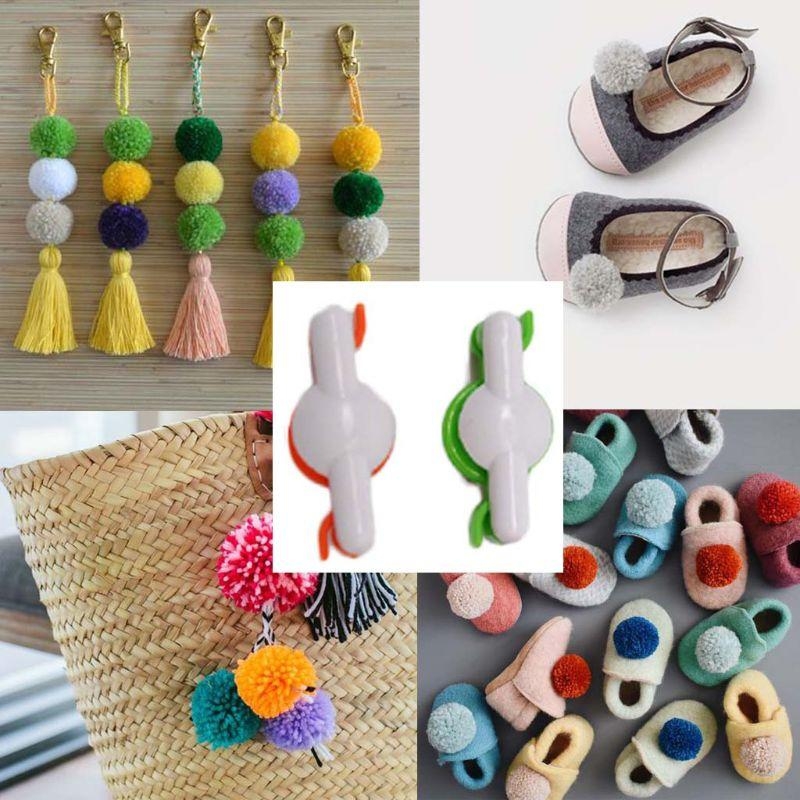 Pom Pom Maker Tool - D8KF, 2 uds., fabricante pompones para