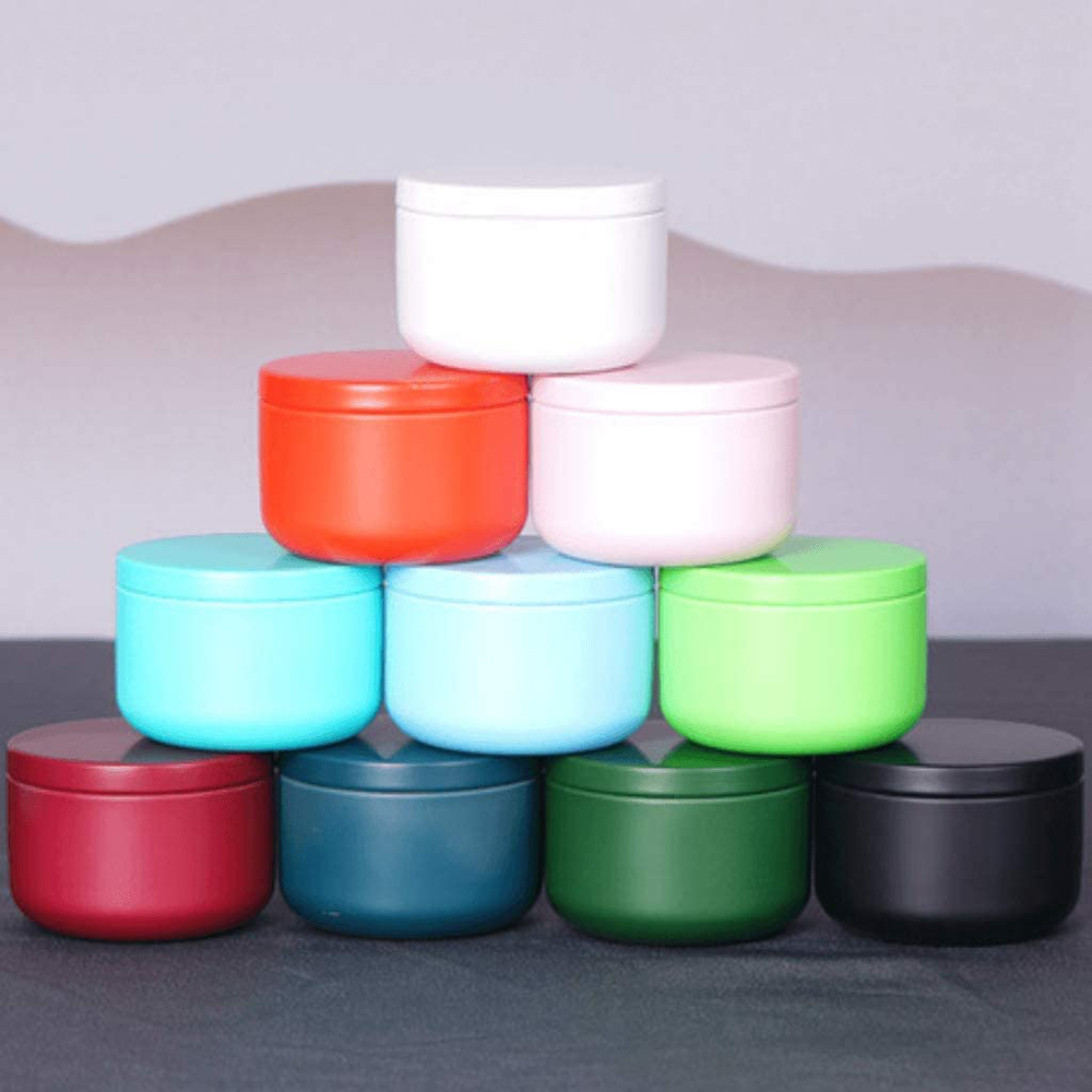 Craft Embellishment Storage - Lata de té con tapas herméticas,