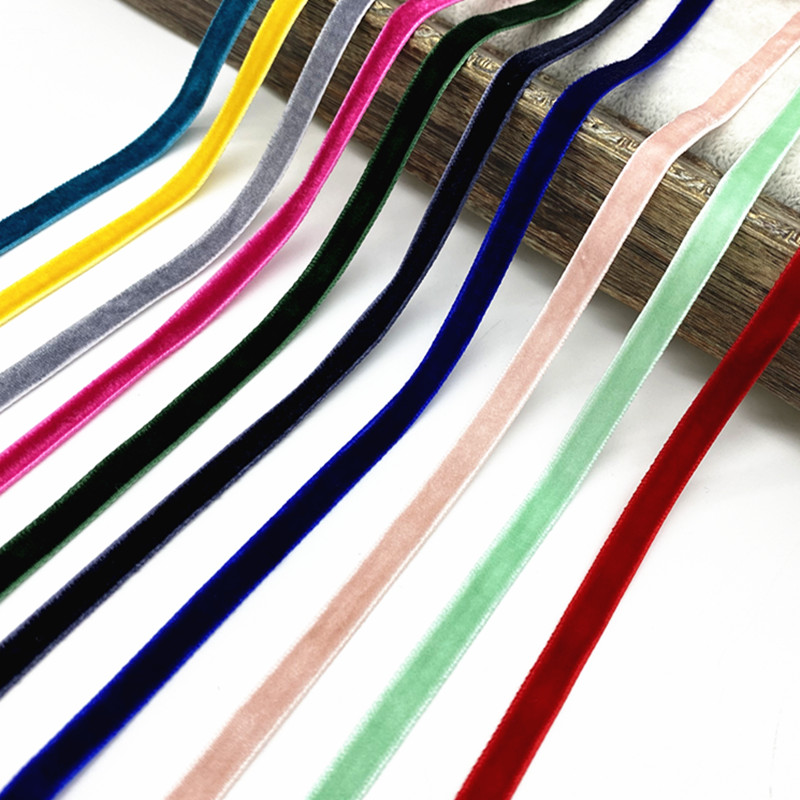 Velvet Ribbon Roll - Cinta de terciopelo de 6-38mm, decoración