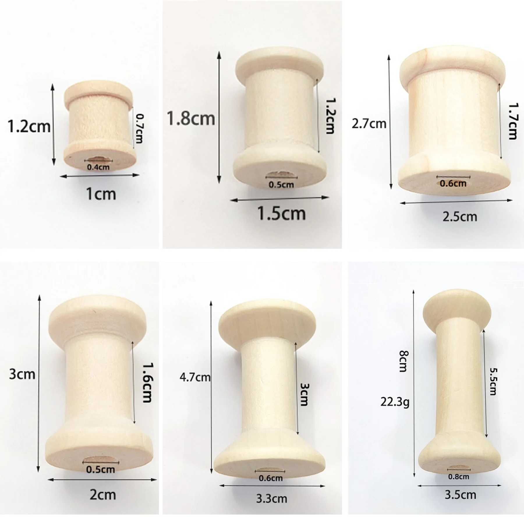 Mini bobinas de madera de 10/5 - Organza Ribbon Spool reseña y precio