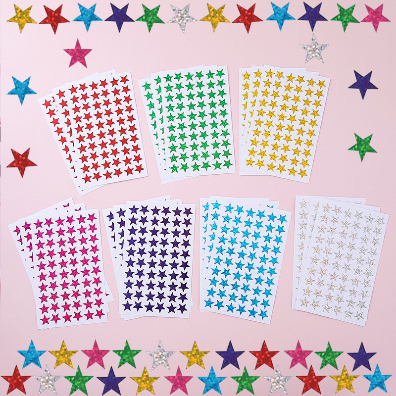 420 pegatinas de estrellas hol - Glitter Vinyl Roll reseña y precio