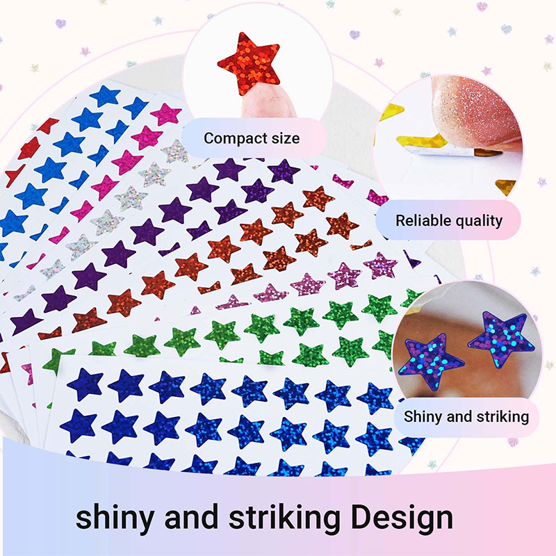 420 pegatinas de estrellas hol - Glitter Vinyl Roll reseña y precio