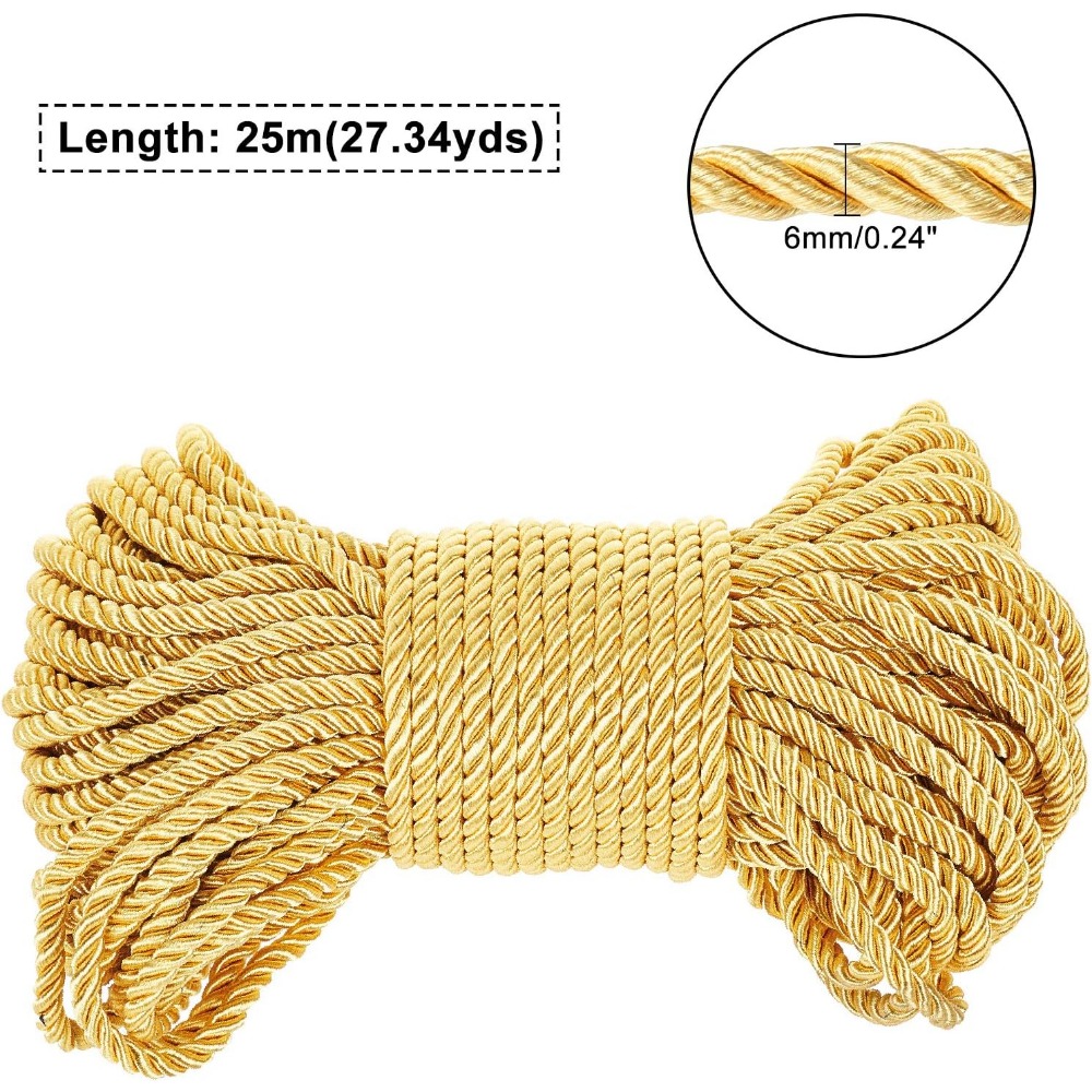 Cuerda de seda trenzada para p - Cord Trim Twisted reseña y precio