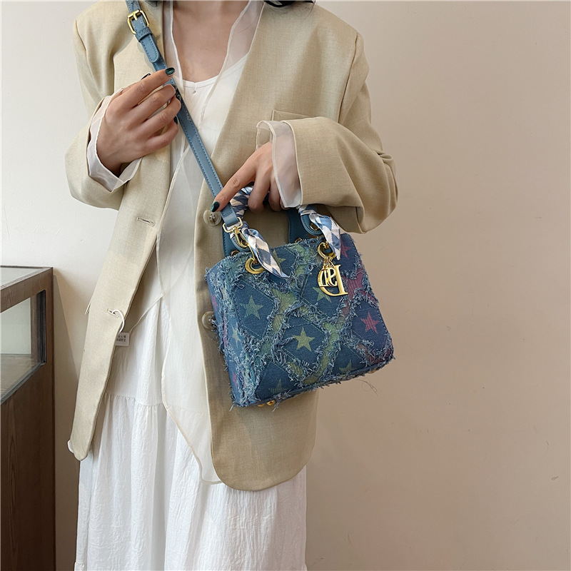 Y2K Nuevo bolso de mano Denim  - Craft Embellishment Storage reseña y precio