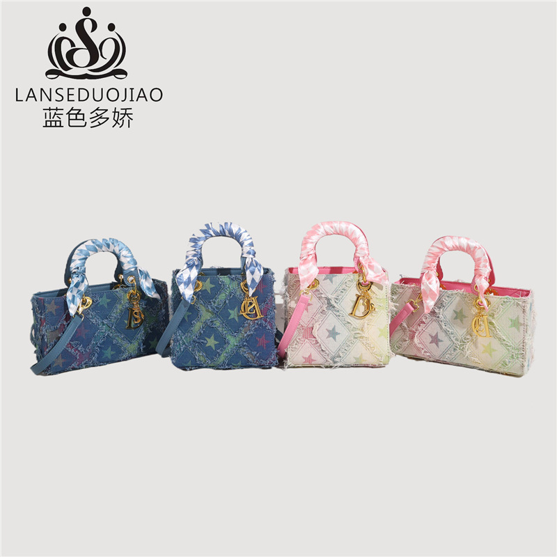 Y2K Nuevo bolso de mano Denim  - Craft Embellishment Storage reseña y precio