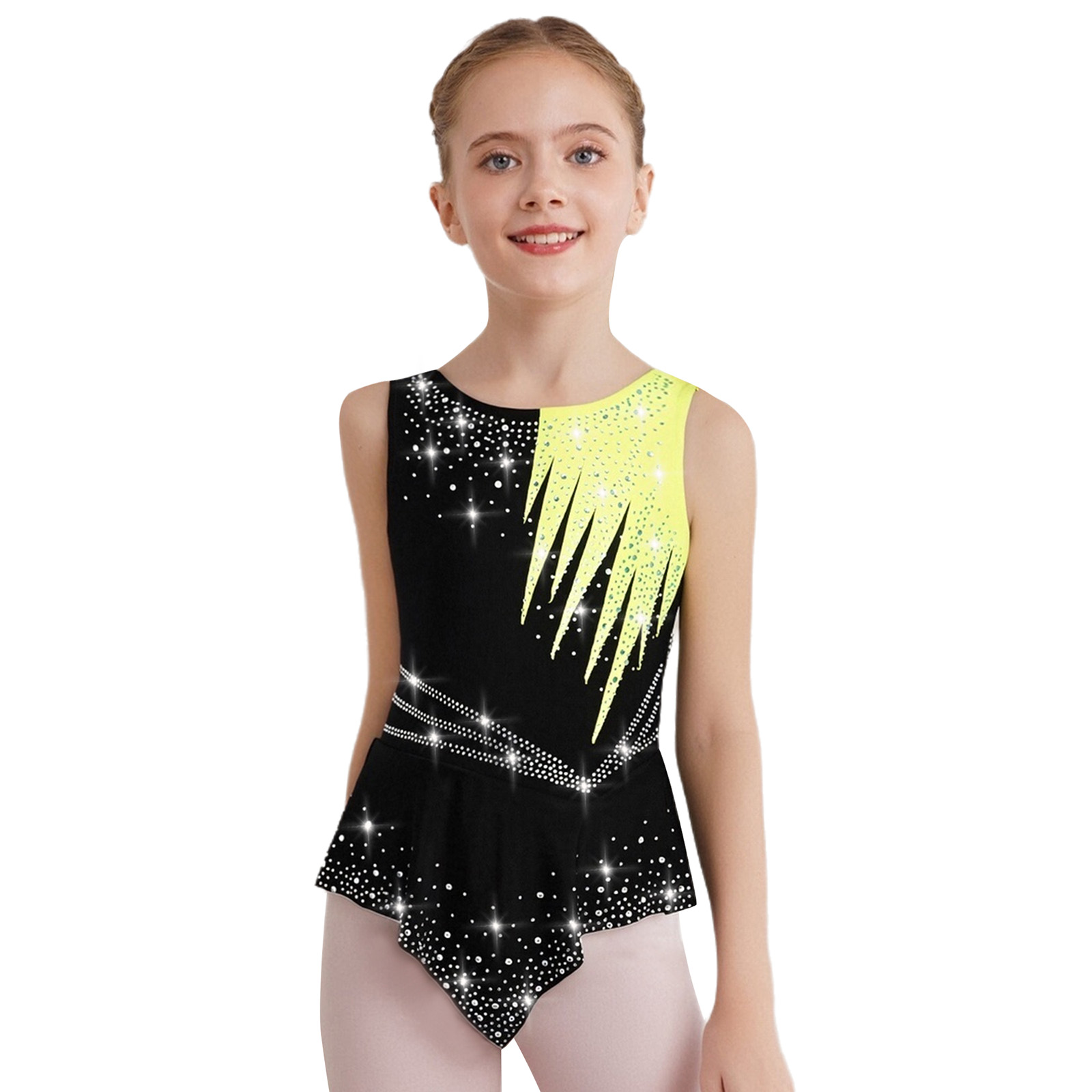 Niños Niñas patinaje artístico - Rhinestone Banding Trim reseña y precio