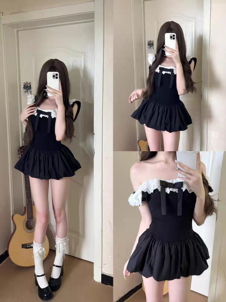 Conjunto de 2 Piezas Coquette  - Elastic Lace Trim reseña y precio