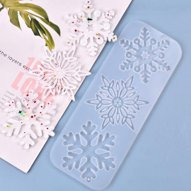 Adorno de copo de nieve hueco  - Christmas Craft Embellishment reseña y precio