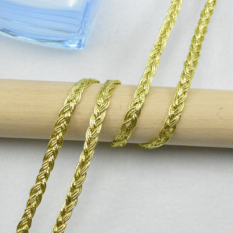 Cordón trenzado metálico dorad - Cord Trim Twisted reseña y precio