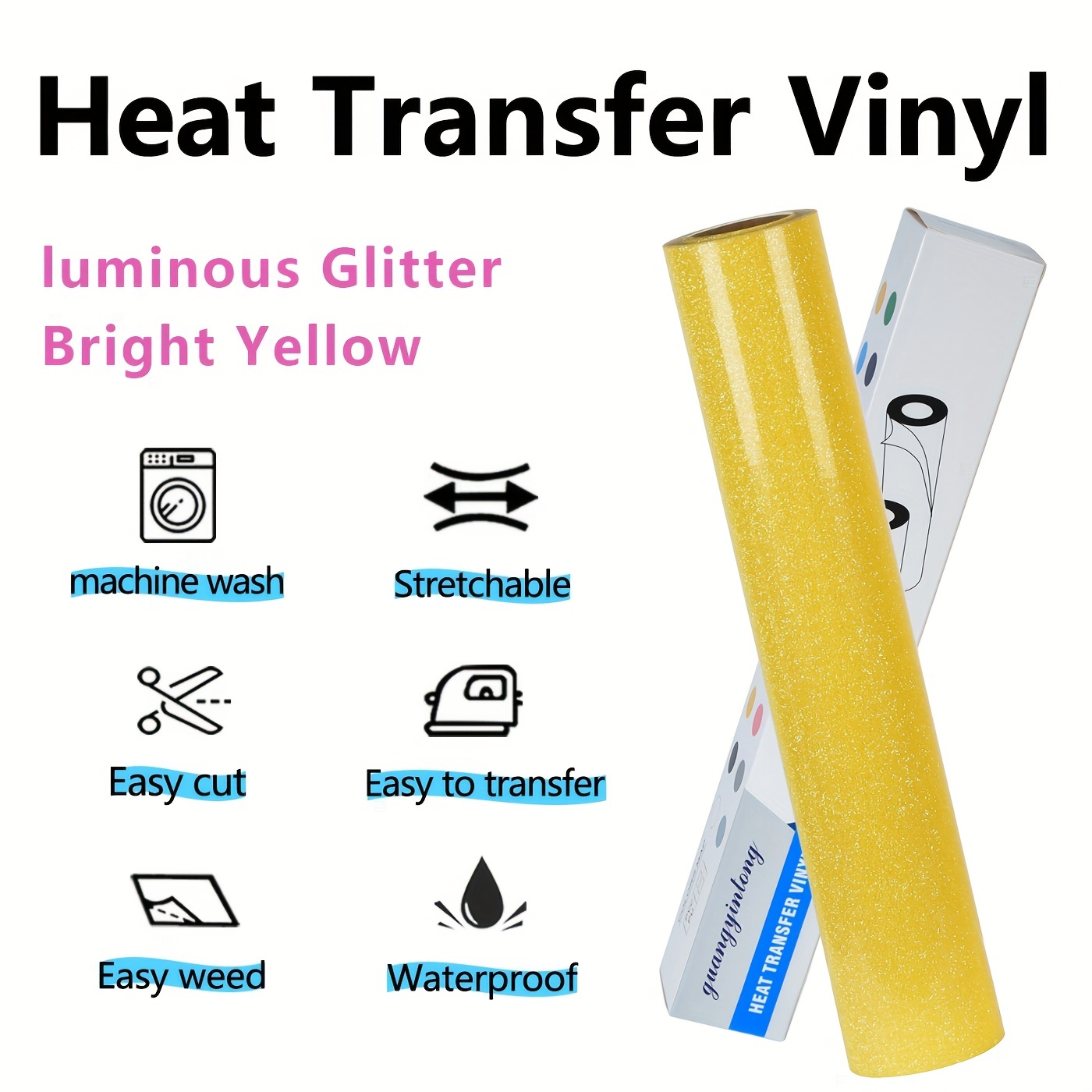 Rollos de Vinilo Termotransfer - Glitter Vinyl Roll reseña y precio