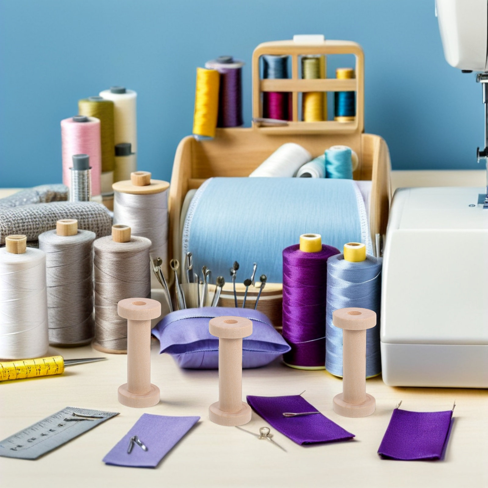 15 Bobinas de Madera Natural E - Embroidery Craft reseña y precio
