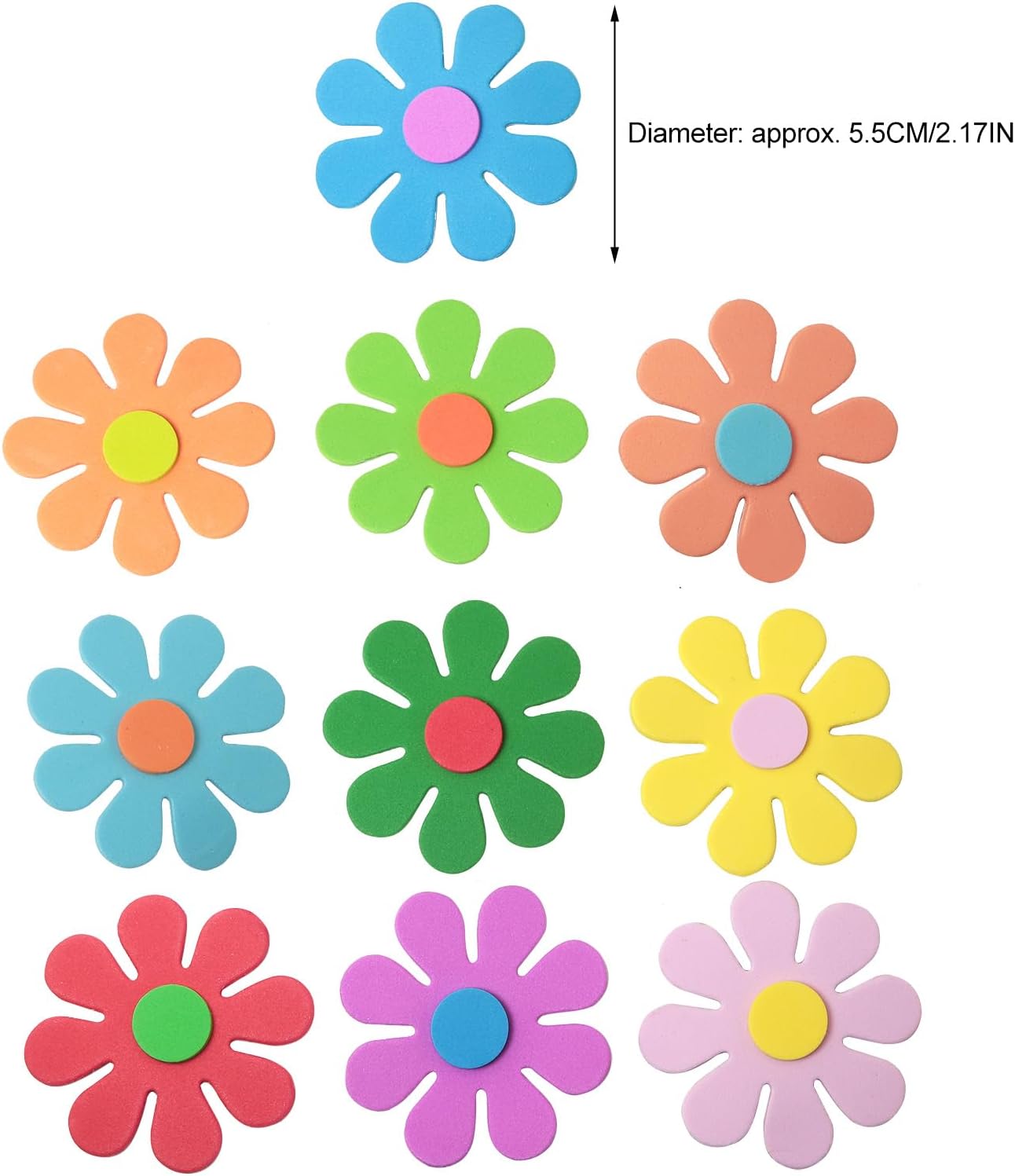 Pegatinas de espuma con flores - Embellishment Crafts reseña y precio
