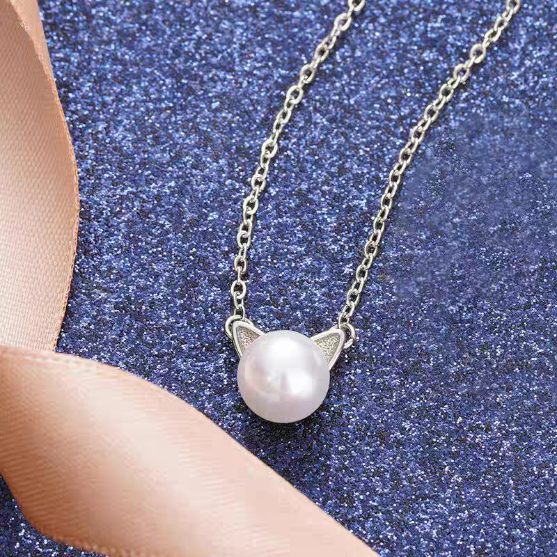 Collar con Colgante de Plata d - Pearl Trim Chain reseña y precio