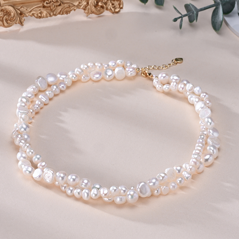 HENGSHENG-collar doble de perl - Pearl Trim Chain reseña y precio