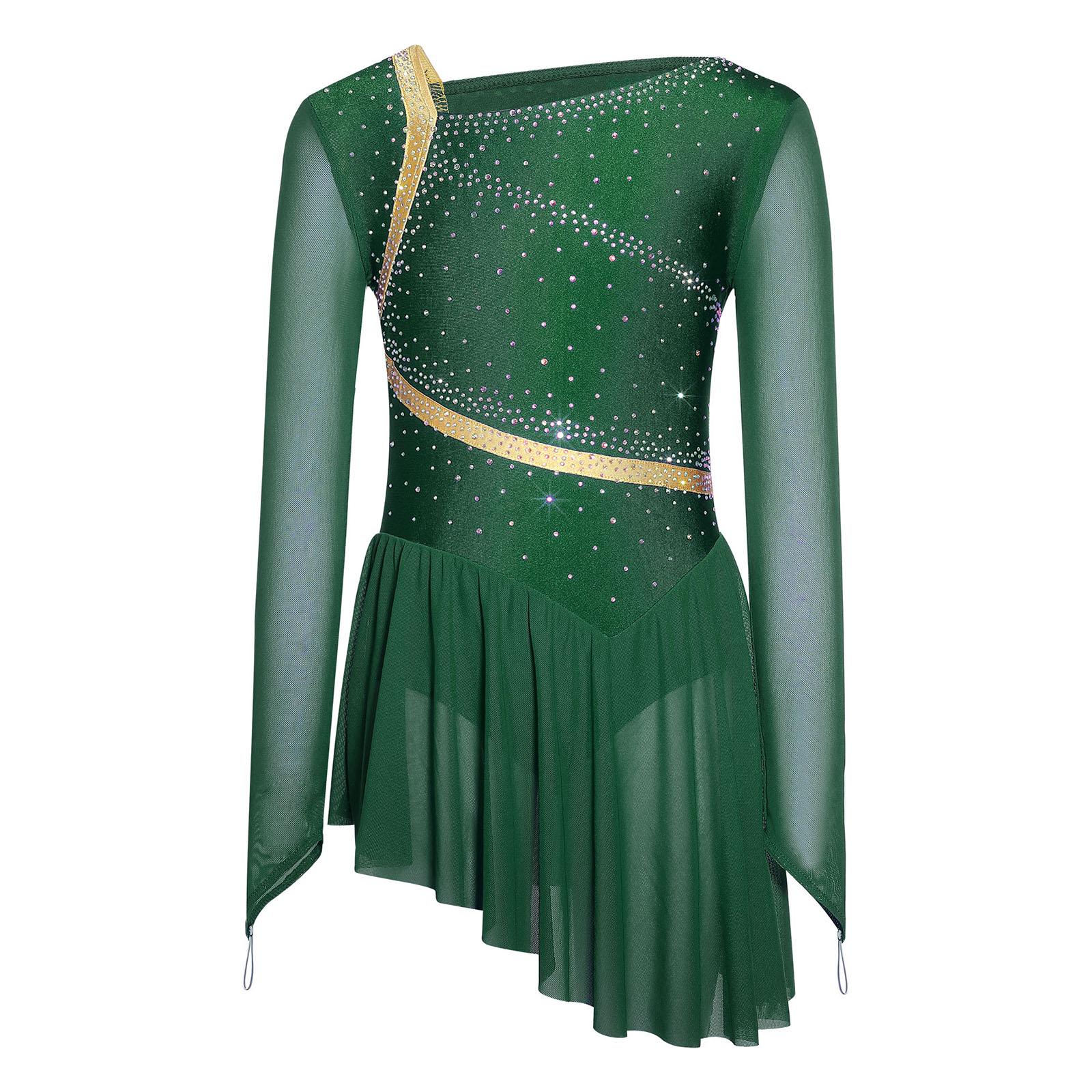 Vestido de Danza Contemporánea - Rhinestone Banding Trim reseña y precio