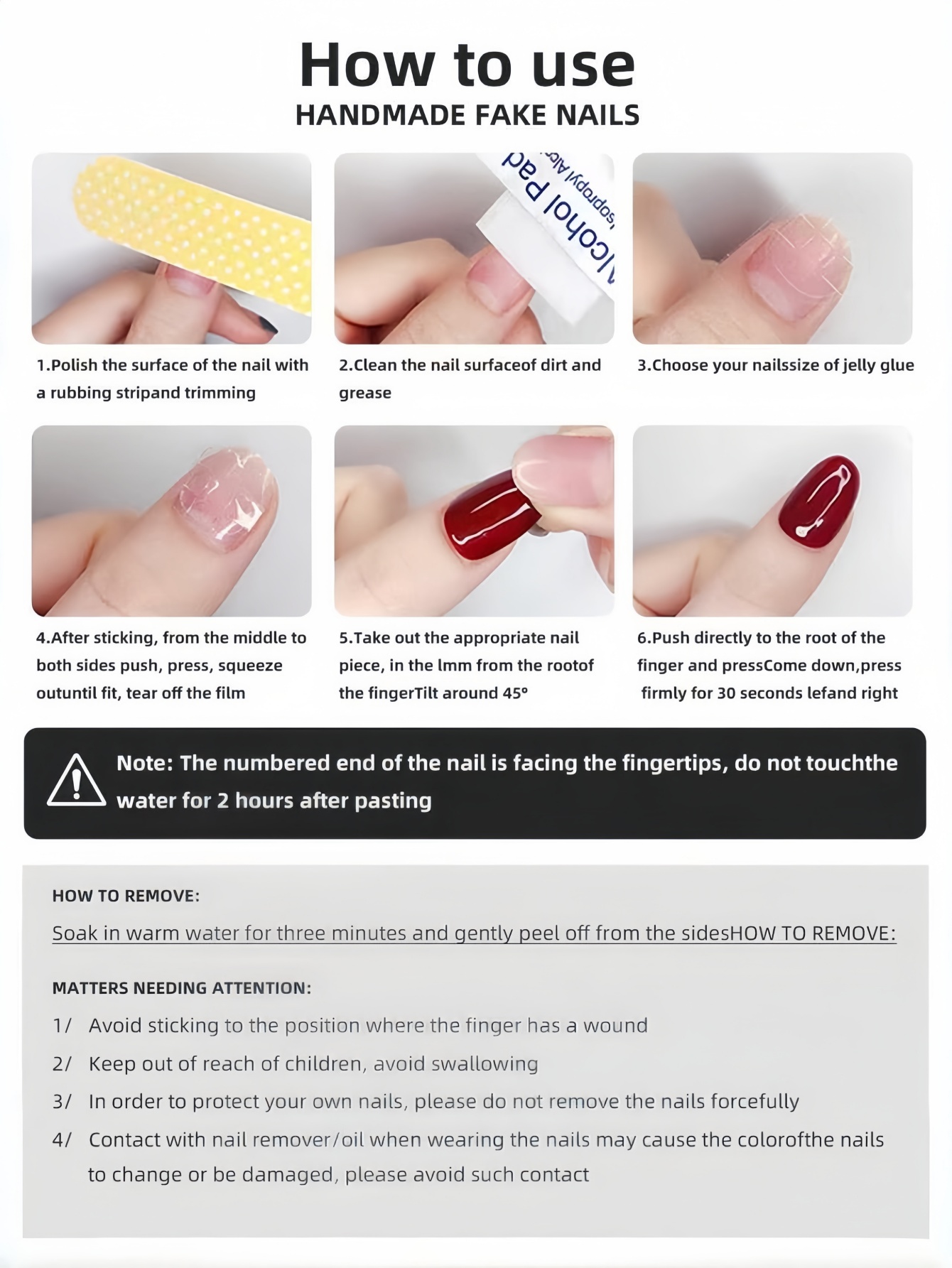 10 piezas de uñas con diseño d - Embroidery Embellishments reseña y precio