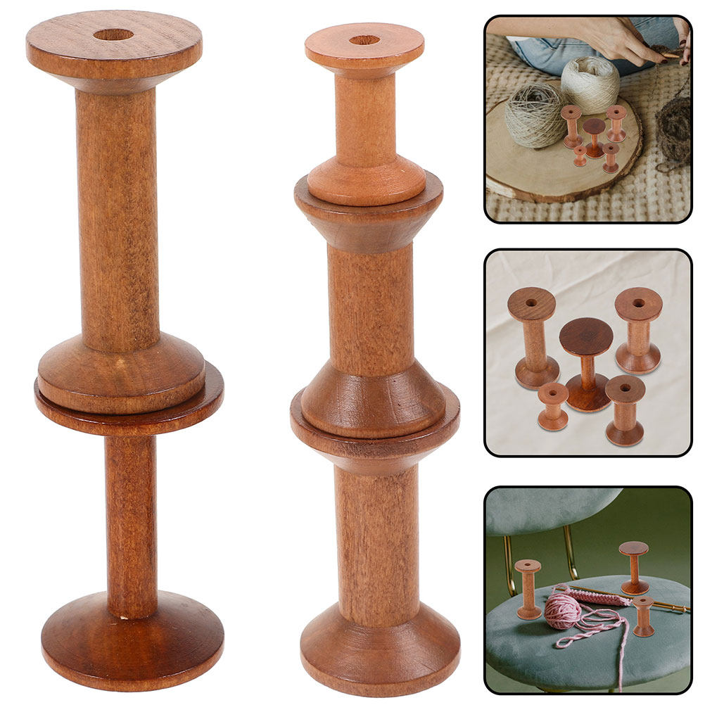 7 Bobinas de Madera Vintage pa - Embroidery Craft reseña y precio
