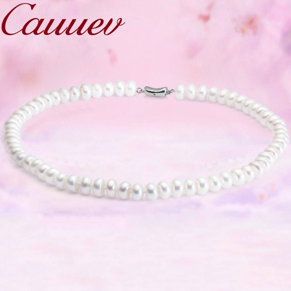 Cauuev-collar de perlas natura - Pearl Trim Chain reseña y precio