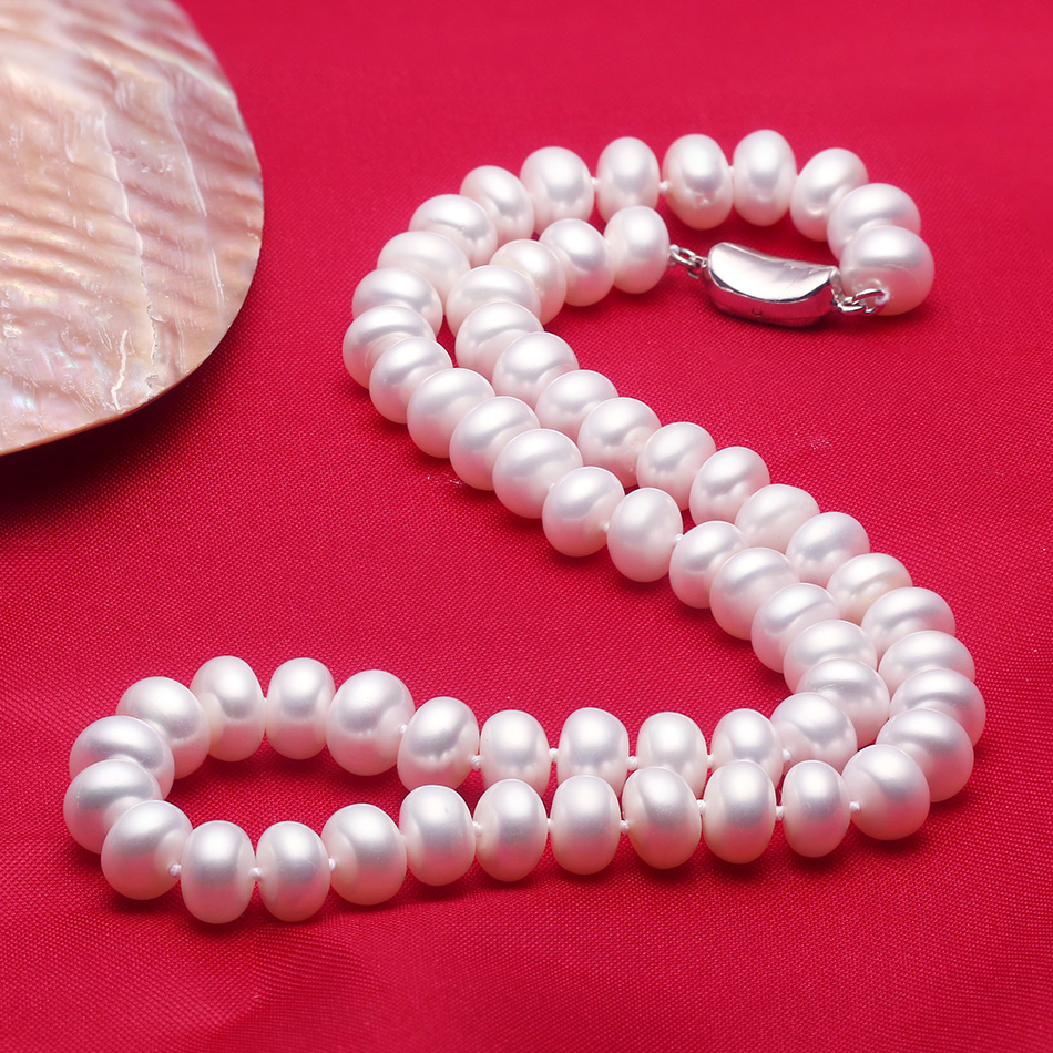 Cauuev-collar de perlas natura - Pearl Trim Chain reseña y precio
