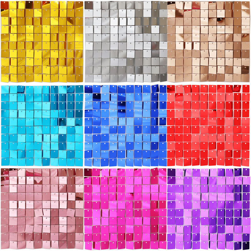 6-27 Paneles de Pared con Lent - Sequin Fabric Panel reseña y precio