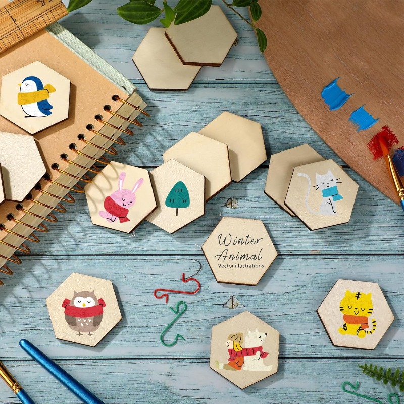 50 Uds. De piezas hexagonales  - Craft Embellishment reseña y precio