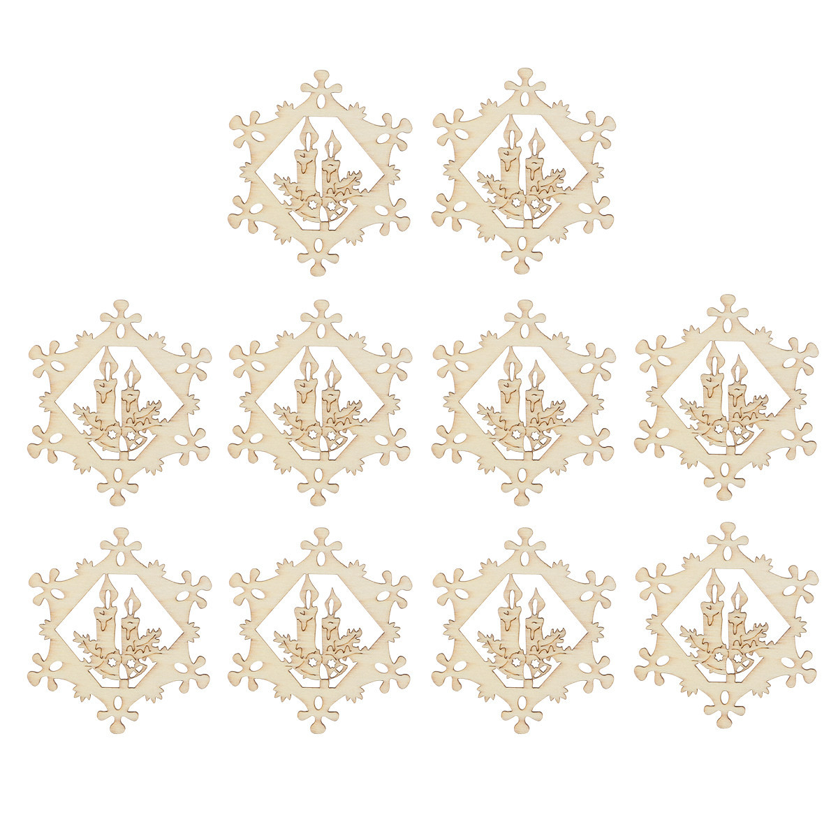 10 piezas de adornos navideños - Christmas Craft Embellishment reseña y precio