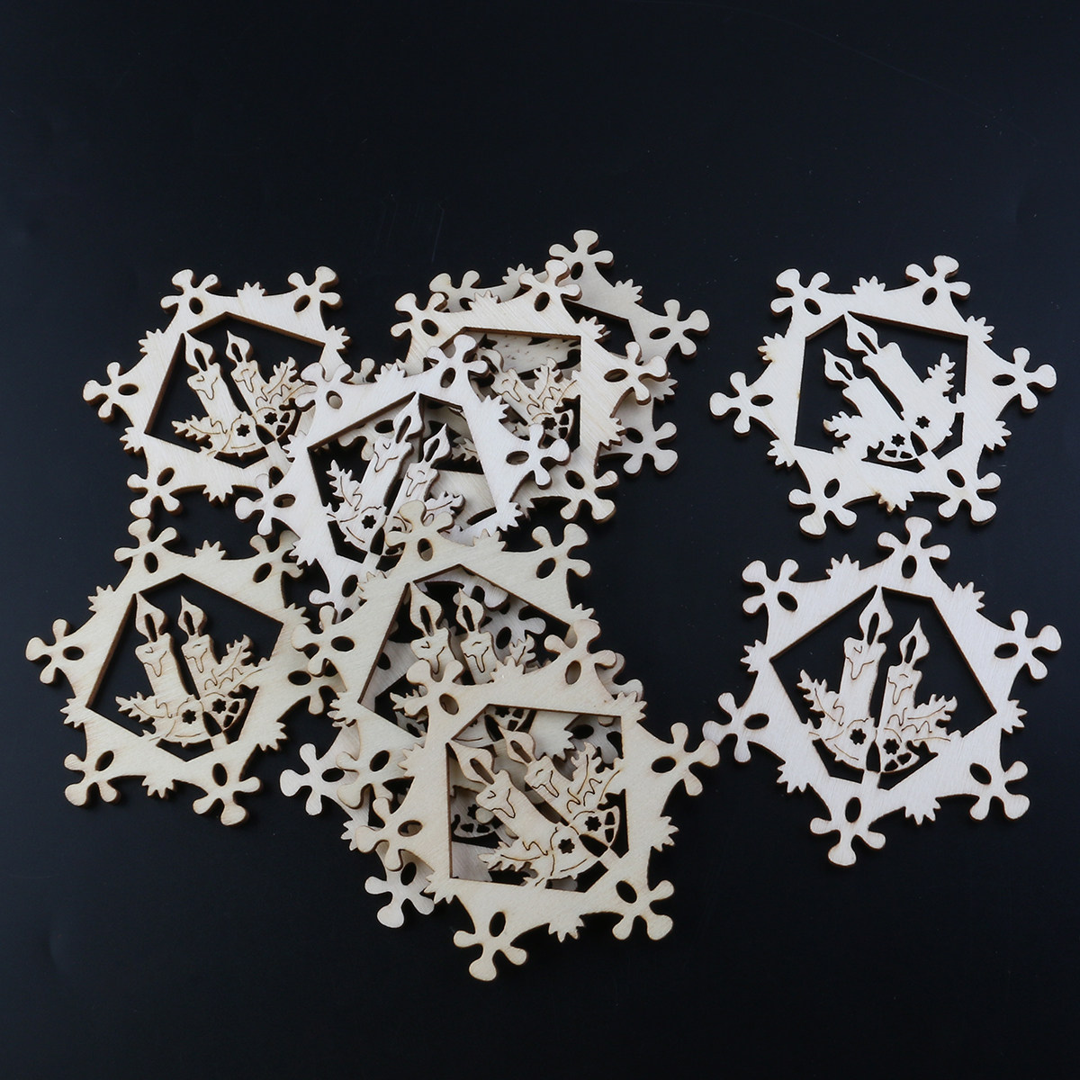 10 piezas de adornos navideños - Christmas Craft Embellishment reseña y precio