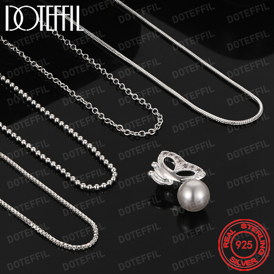 Collar con colgante de perlas  - Pearl Trim Chain reseña y precio