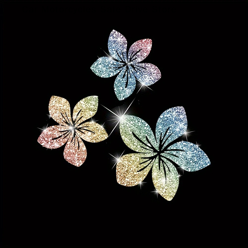 Pegatinas decorativas florales - Glitter Vinyl Roll reseña y precio