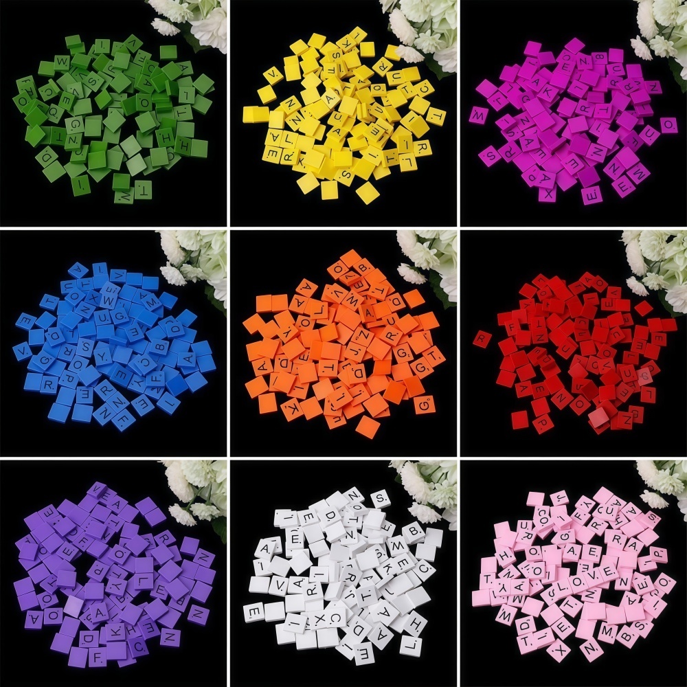 100 Cubos de Letras de Madera  - Craft Embellishment reseña y precio