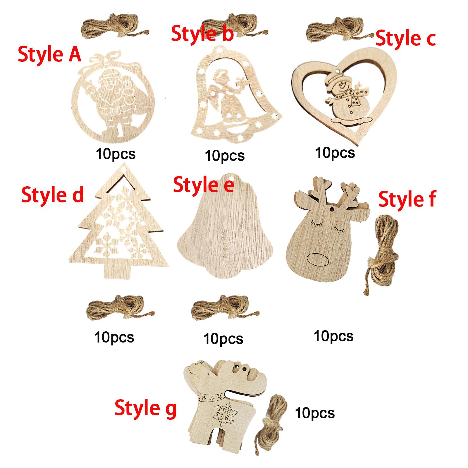 Cortes de Madera sin Acabado p - Christmas Craft Embellishment reseña y precio