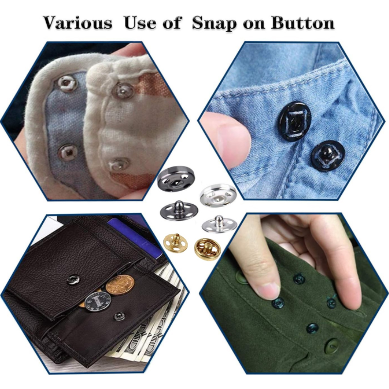 Juego de 10/50 botones a presi - Iron On Stud Set reseña y precio