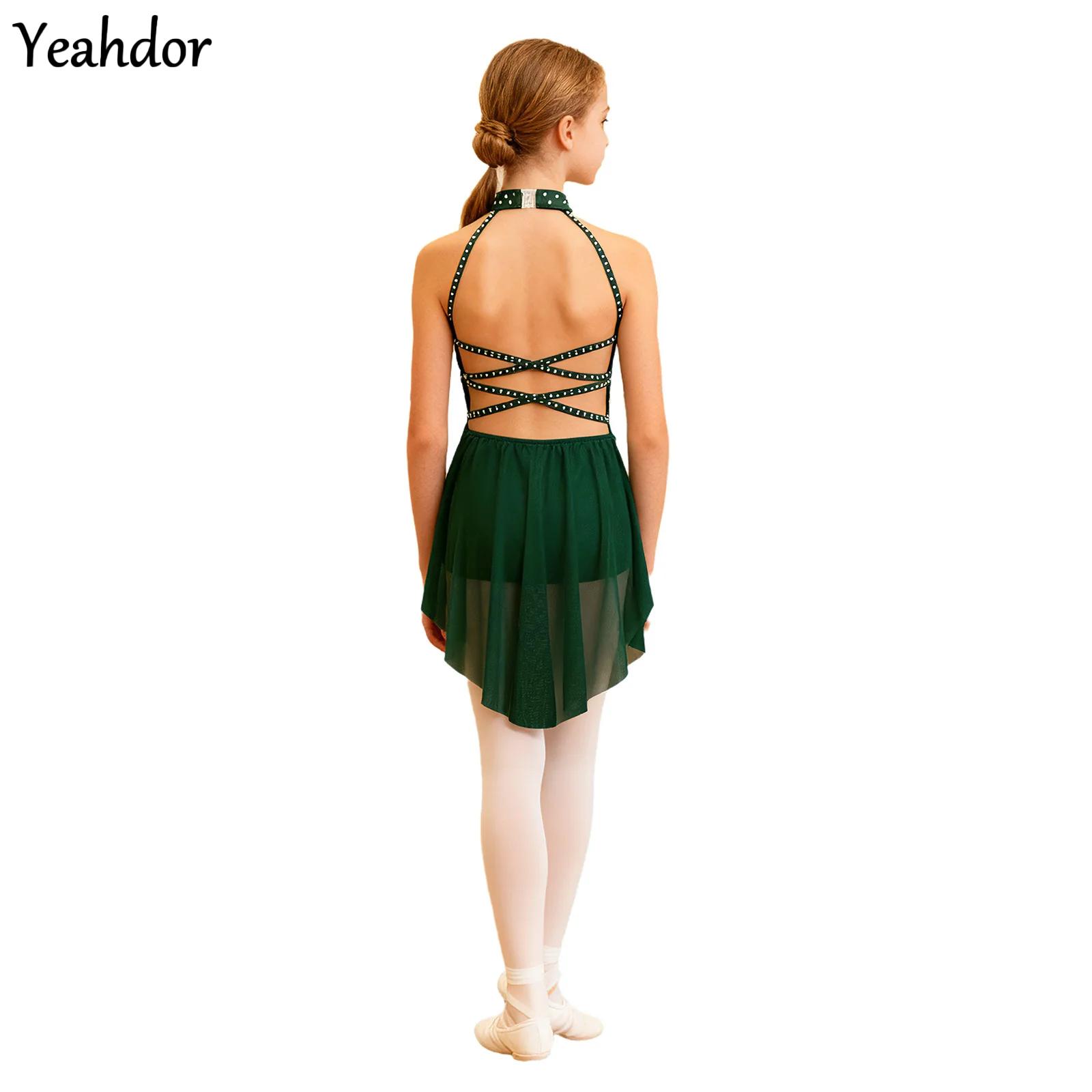 Vestido de Danza Lírica para N - Rhinestone Banding Trim reseña y precio