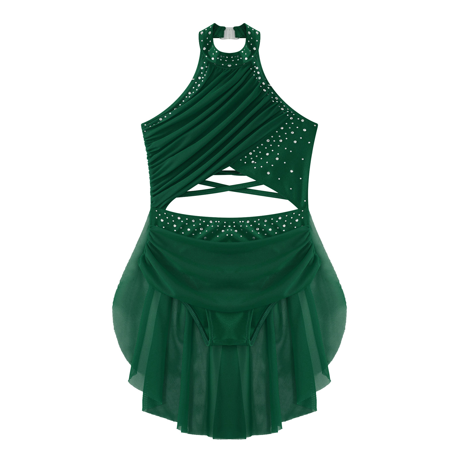 Vestido de Danza Lírica para N - Rhinestone Banding Trim reseña y precio