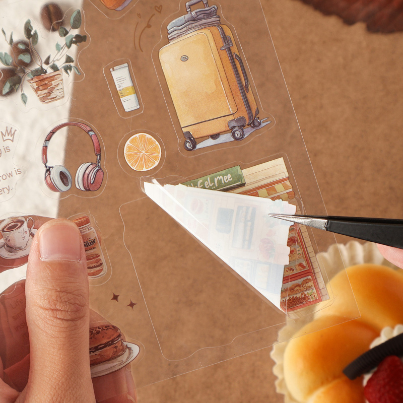 Paquete de 4 Etiquetas Adhesiv - Embellishments For Scrapbooking reseña y precio