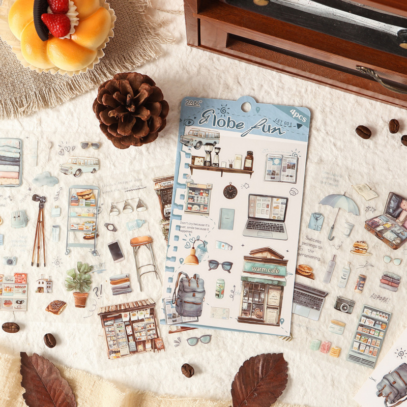 Paquete de 4 Etiquetas Adhesiv - Embellishments For Scrapbooking reseña y precio