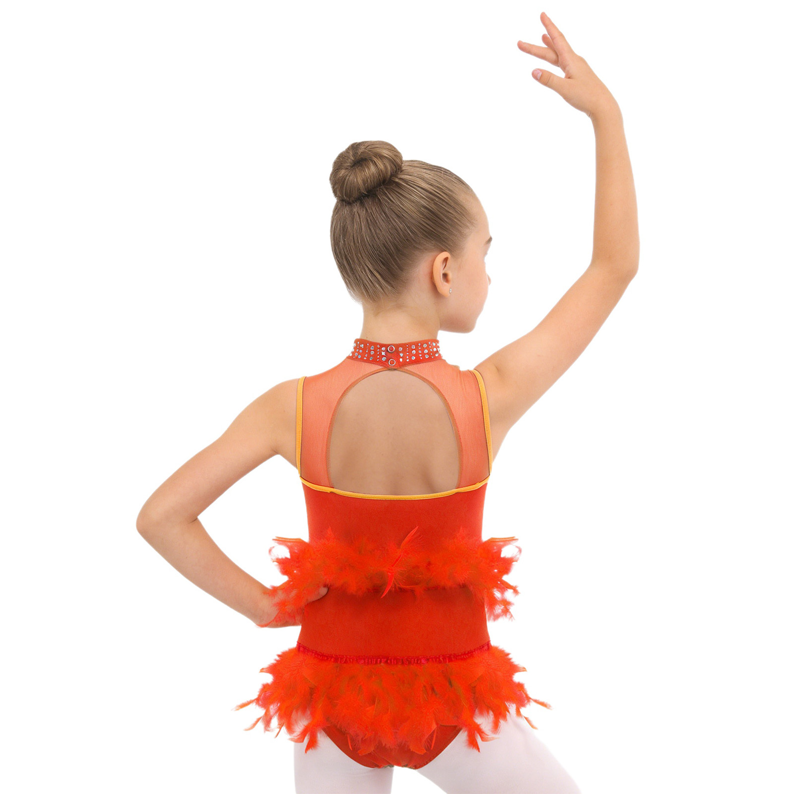 Traje de Ballet Latino para Ni - Rhinestone Banding Trim reseña y precio