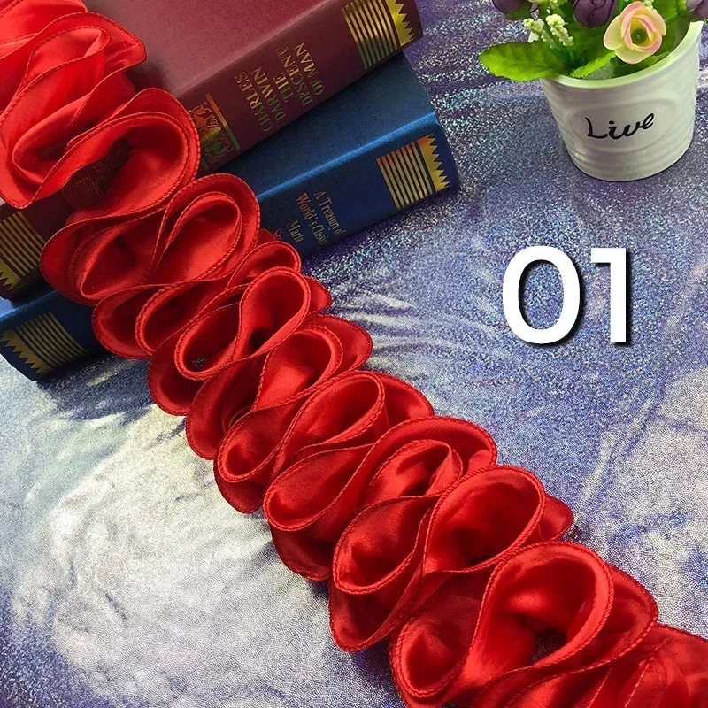 Adorno plisado con volantes de - Lace Ribbon Trim reseña y precio